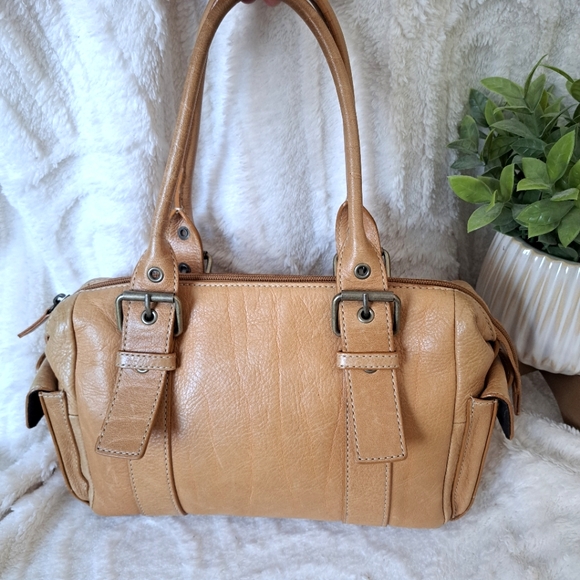 Vintage Tan Leather Hobo Bag - Picture 1 of 11